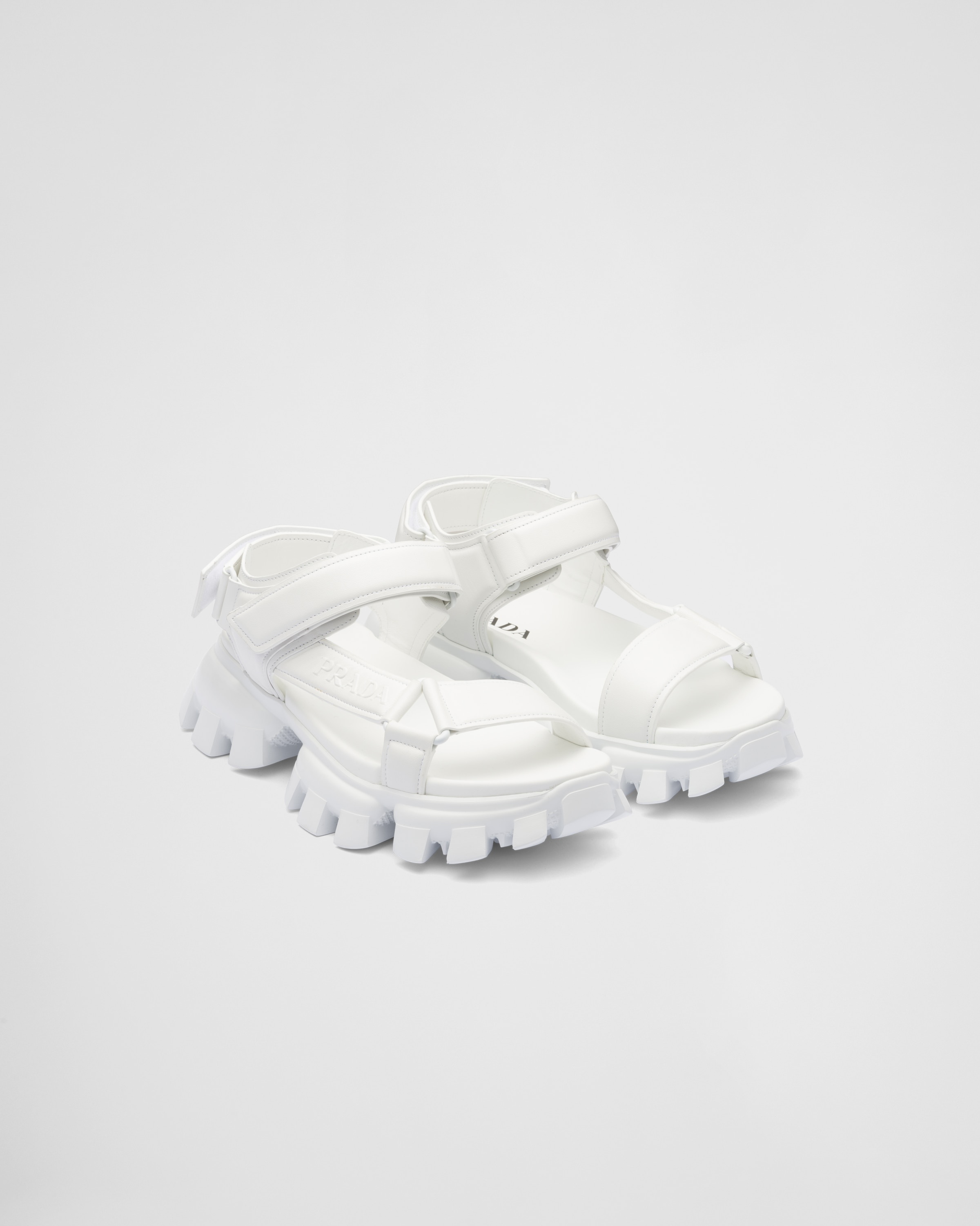 Padded nappa leather sport sandals - 1