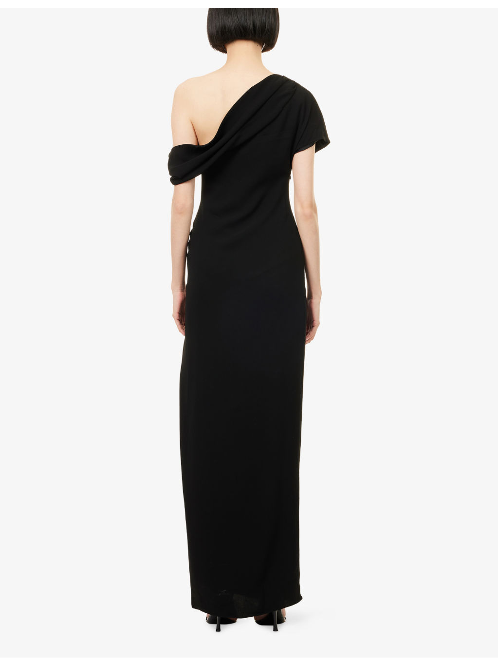 Kally Draped Woven Midi Dress - 4