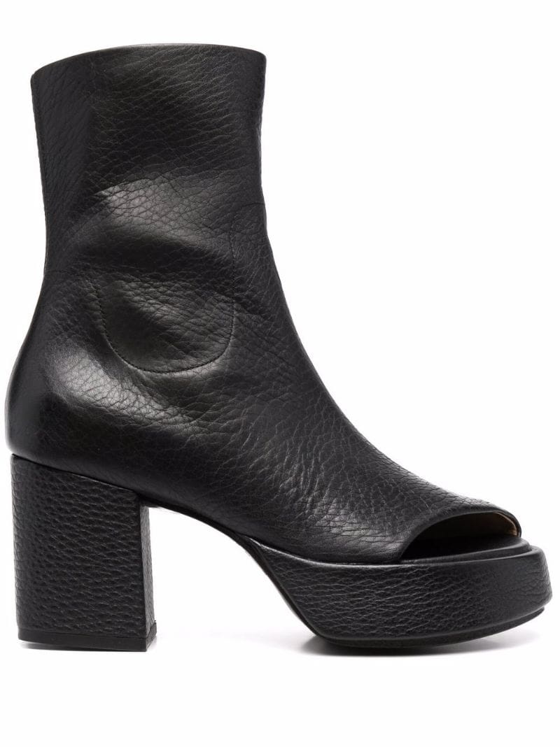 block-heel ankle boots - 1