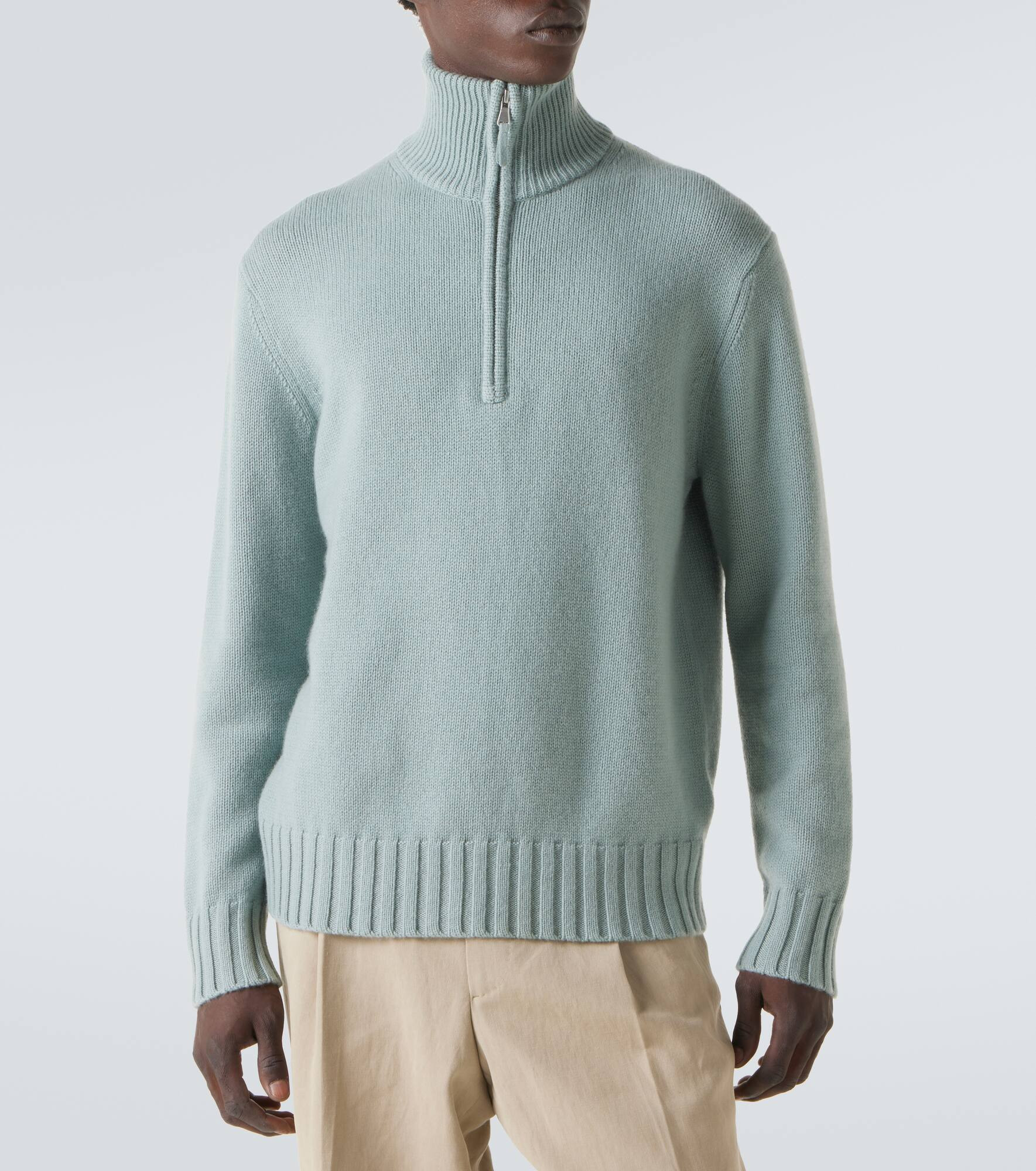 Cashmere half-zip sweater - 3