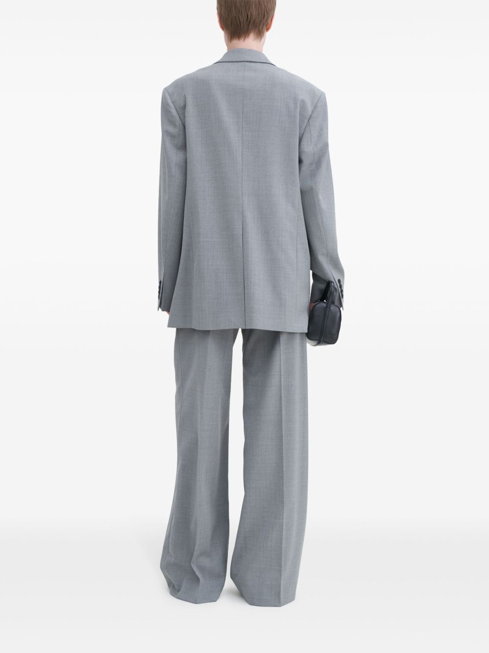 【関税込み】Filippa K グレー Davina テーラードジャケット Davina Oversized Blazer - Sage Melange | Filippa K
