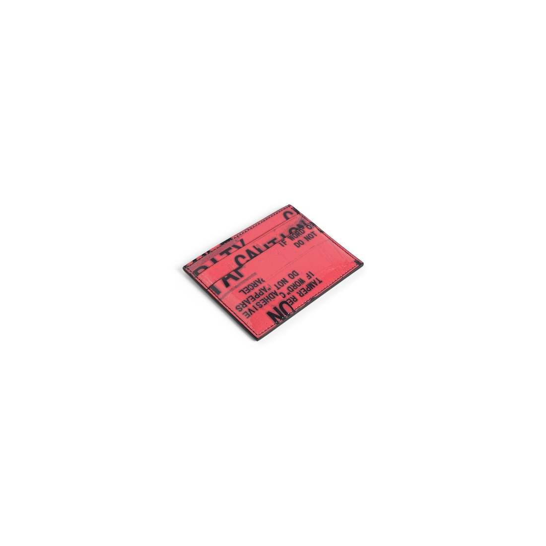Men's Tape Type Card Holder in Black/red - 2