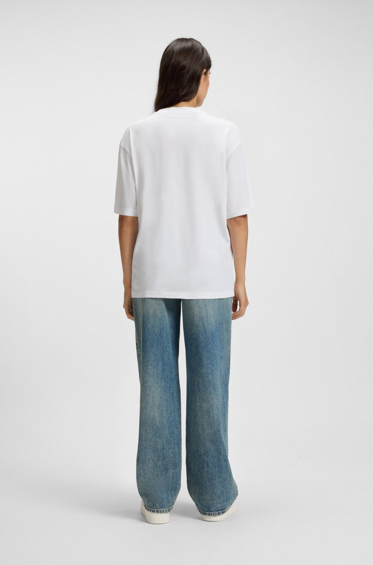 ALL-GENDER T-SHIRT WITH BLURRED LOGO PRINT - 6