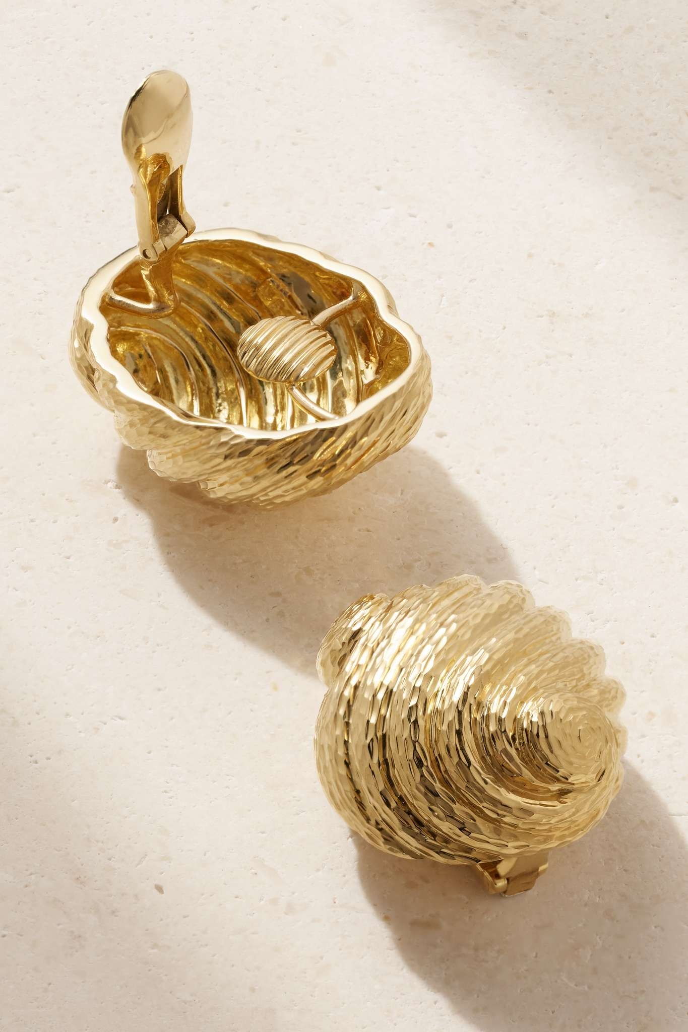 Large Swirl 18-karat gold earrings - 3
