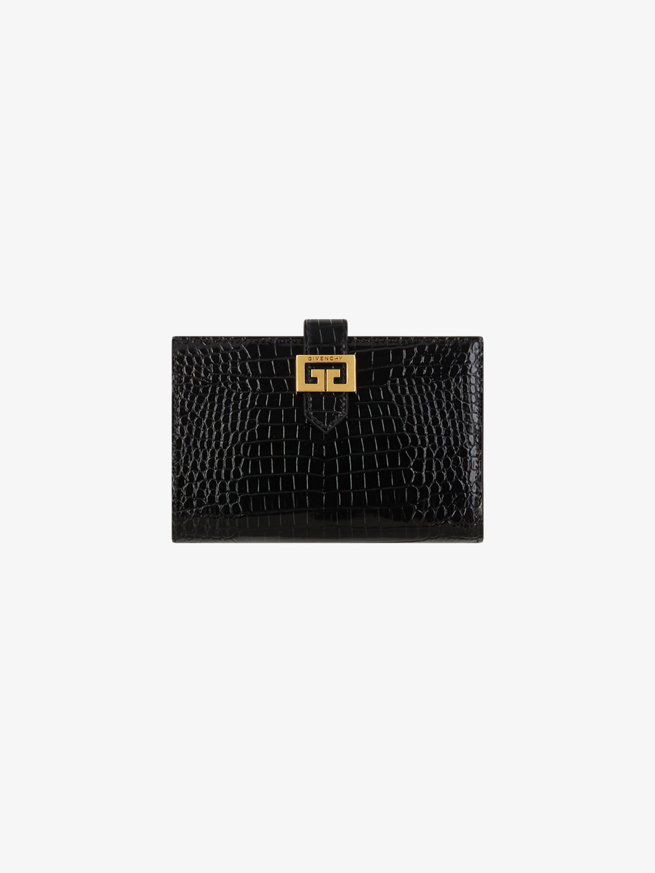 GV3 wallet in crocodile-effect leather - 1