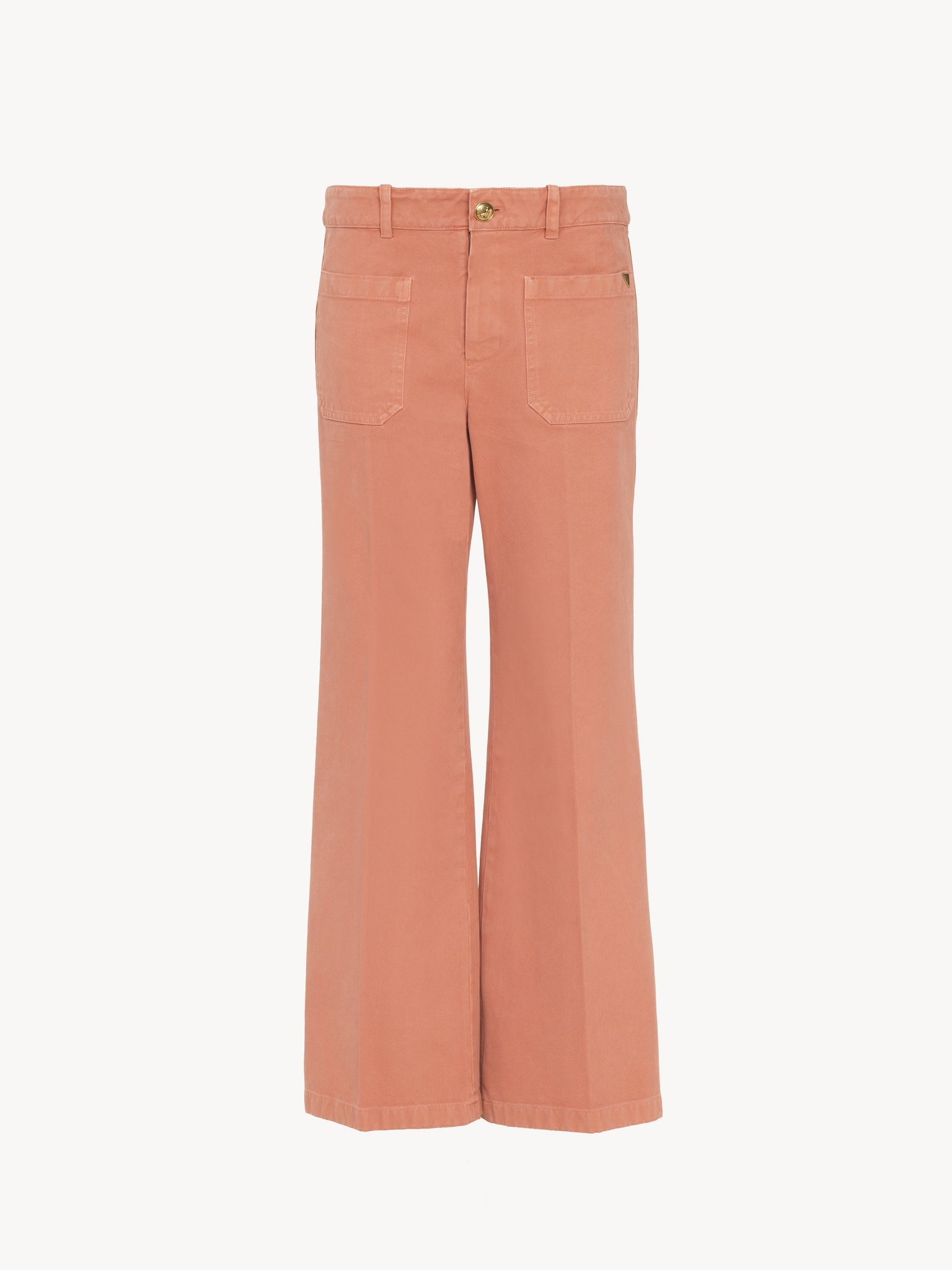 CROPPED BOOTCUT PANTS IN COTTON VELVET - 2