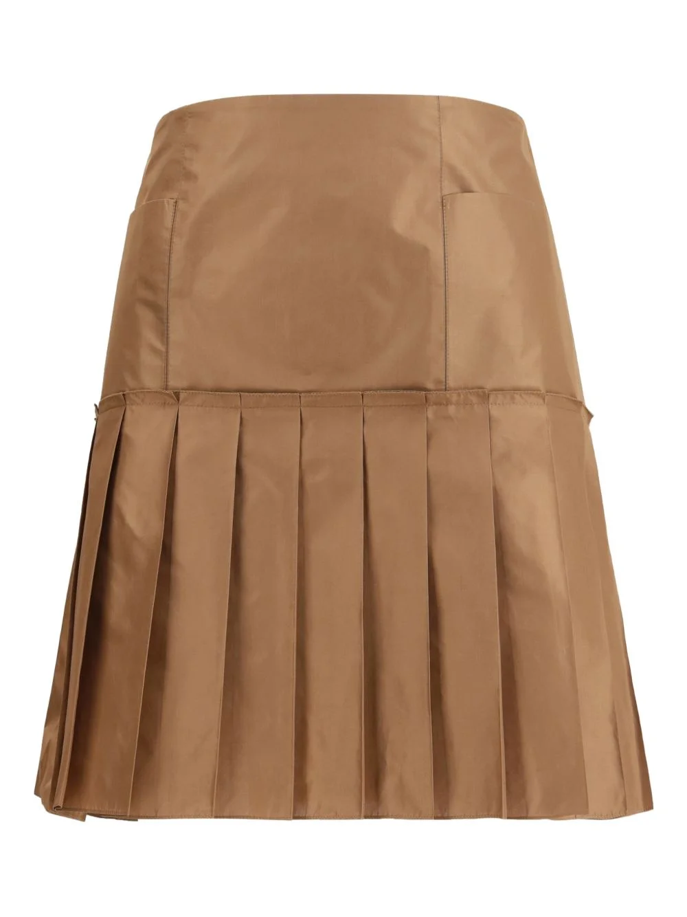 pleated silk taffeta mini skirt - 1