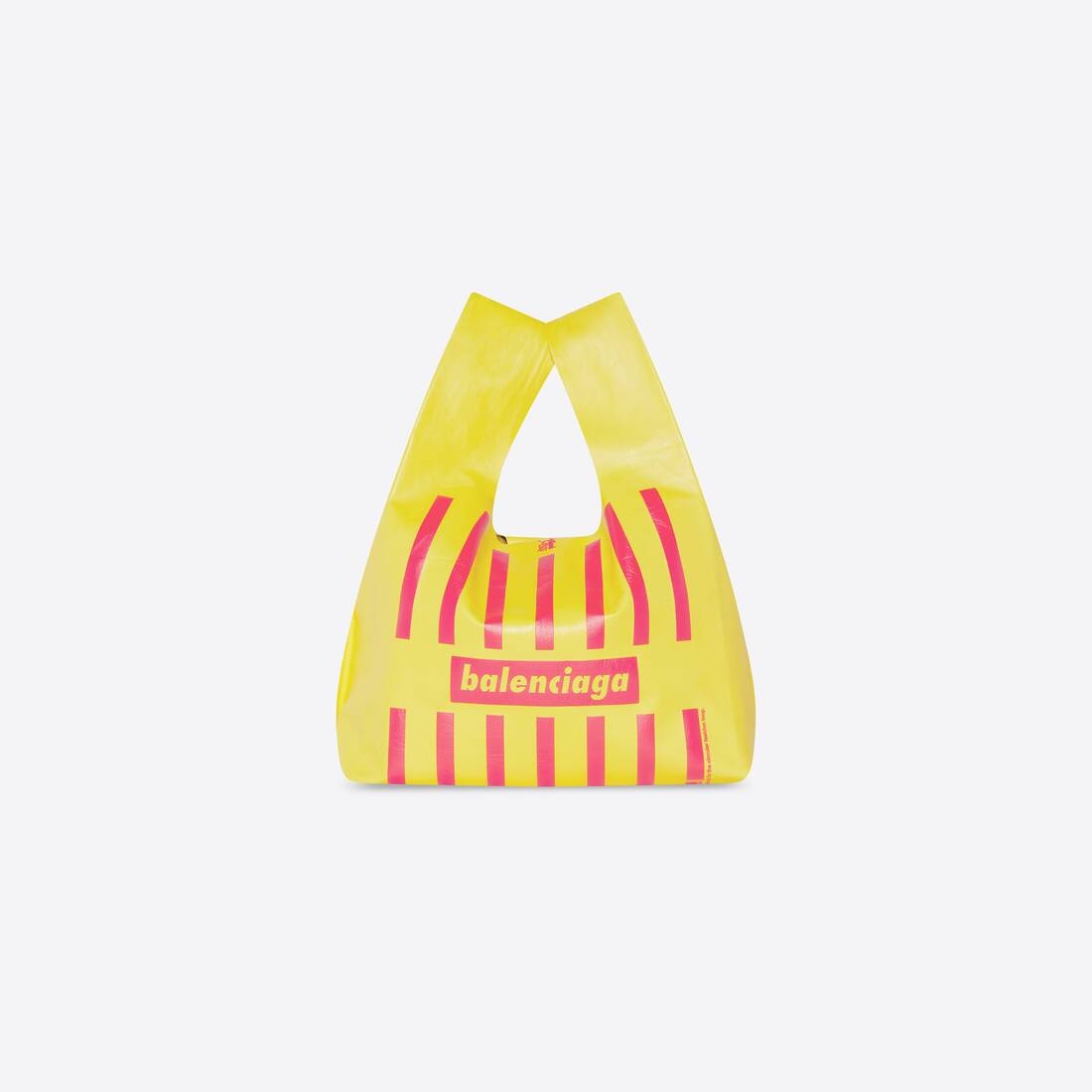 Men's Monday Shopper Bag In Printed Paper Calfskin  in Yellow - 4