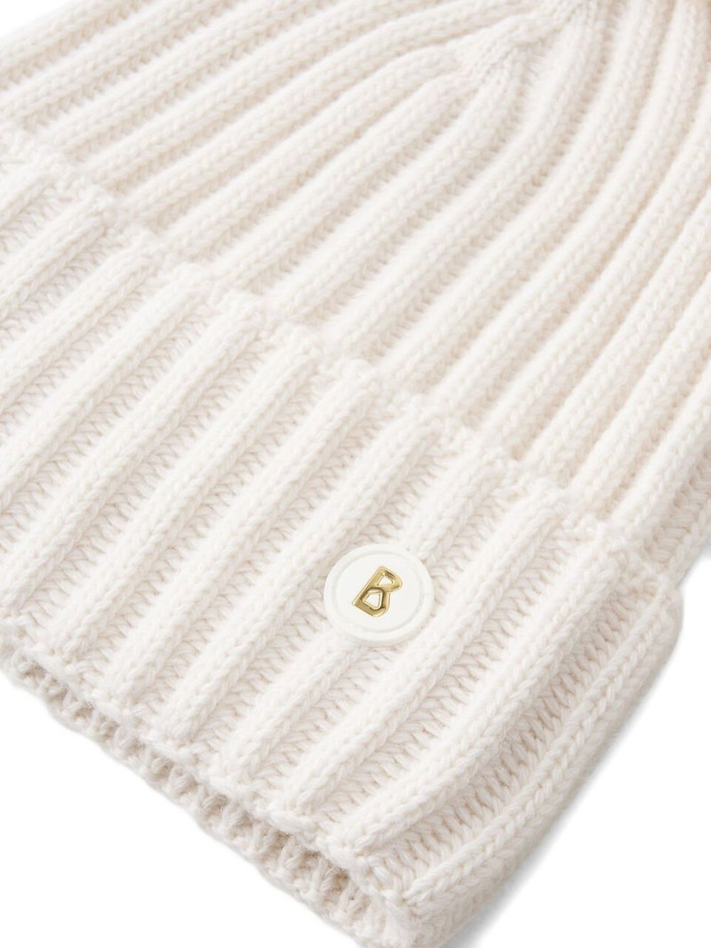 Ranya ribbed pompom beanie hat 3