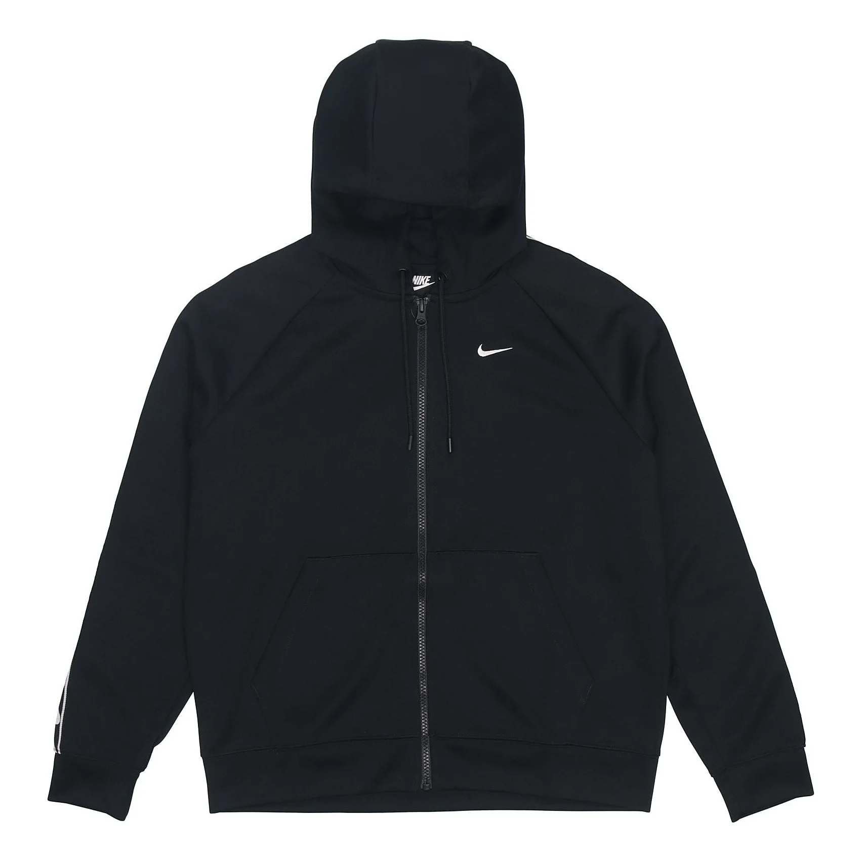 (WMNS) Nike Side Logo Zipper Hooded Jacket Black BV3448-010 - 1