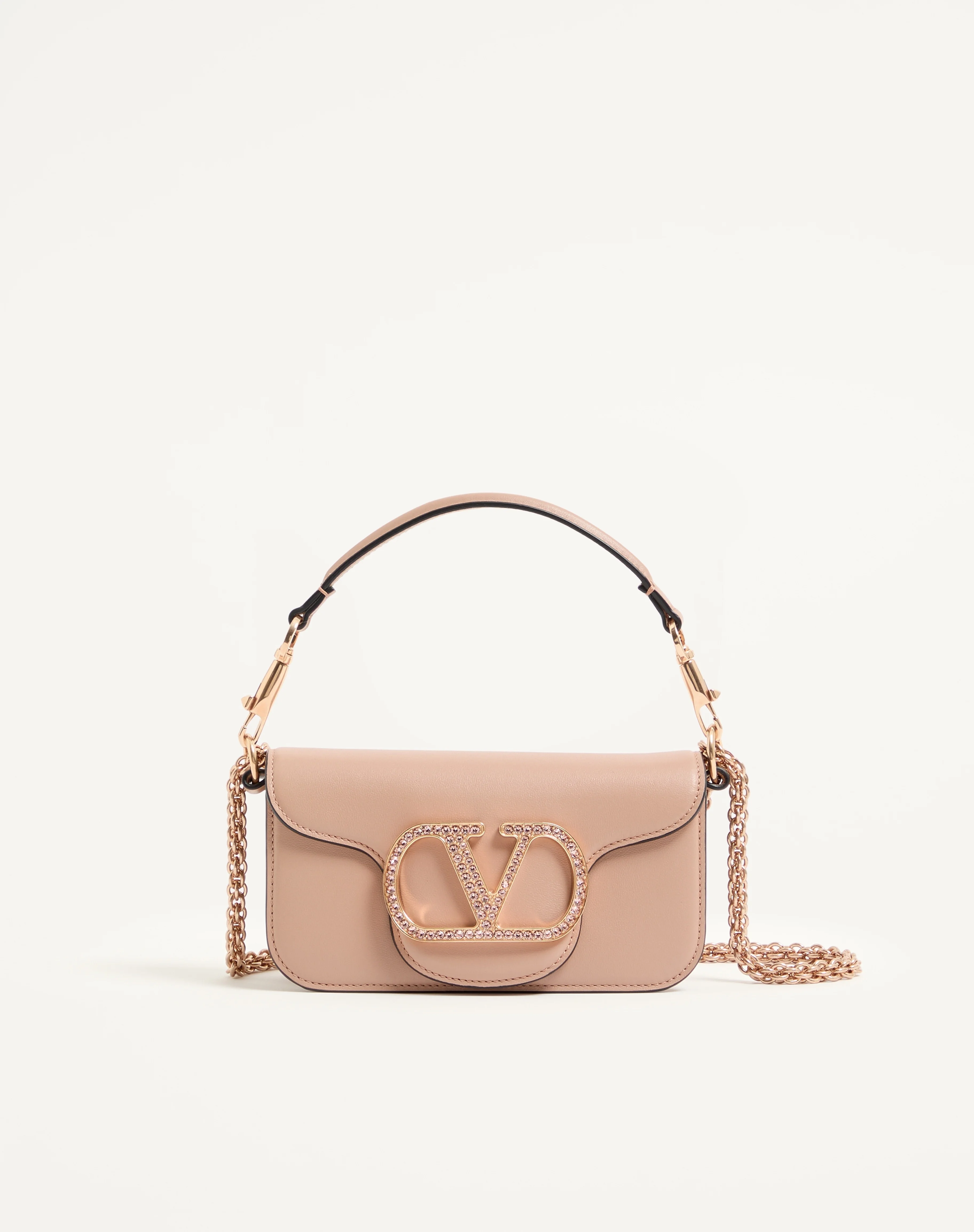 VALENTINO GARAVANI LOCÒ SMALL SHOULDER BAG WITH JEWEL LOGO - 1