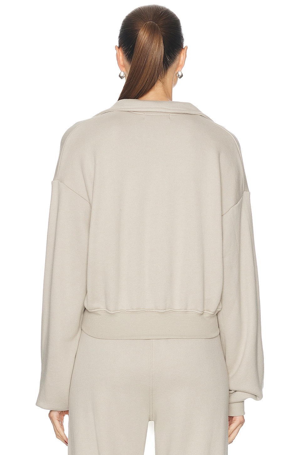 Cropped Half Zip Pullover - 3