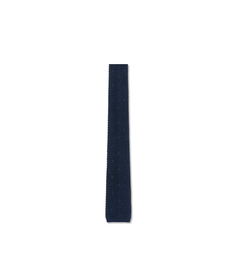 POLKA DOT KNITTED SILK TIE 4