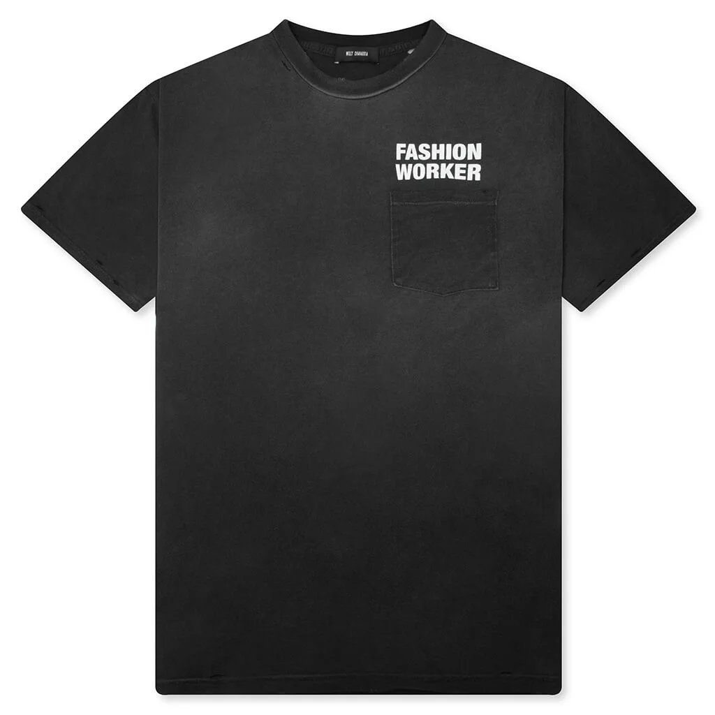 FASHION WORKER TEE - BLACK BEAUTY - 1