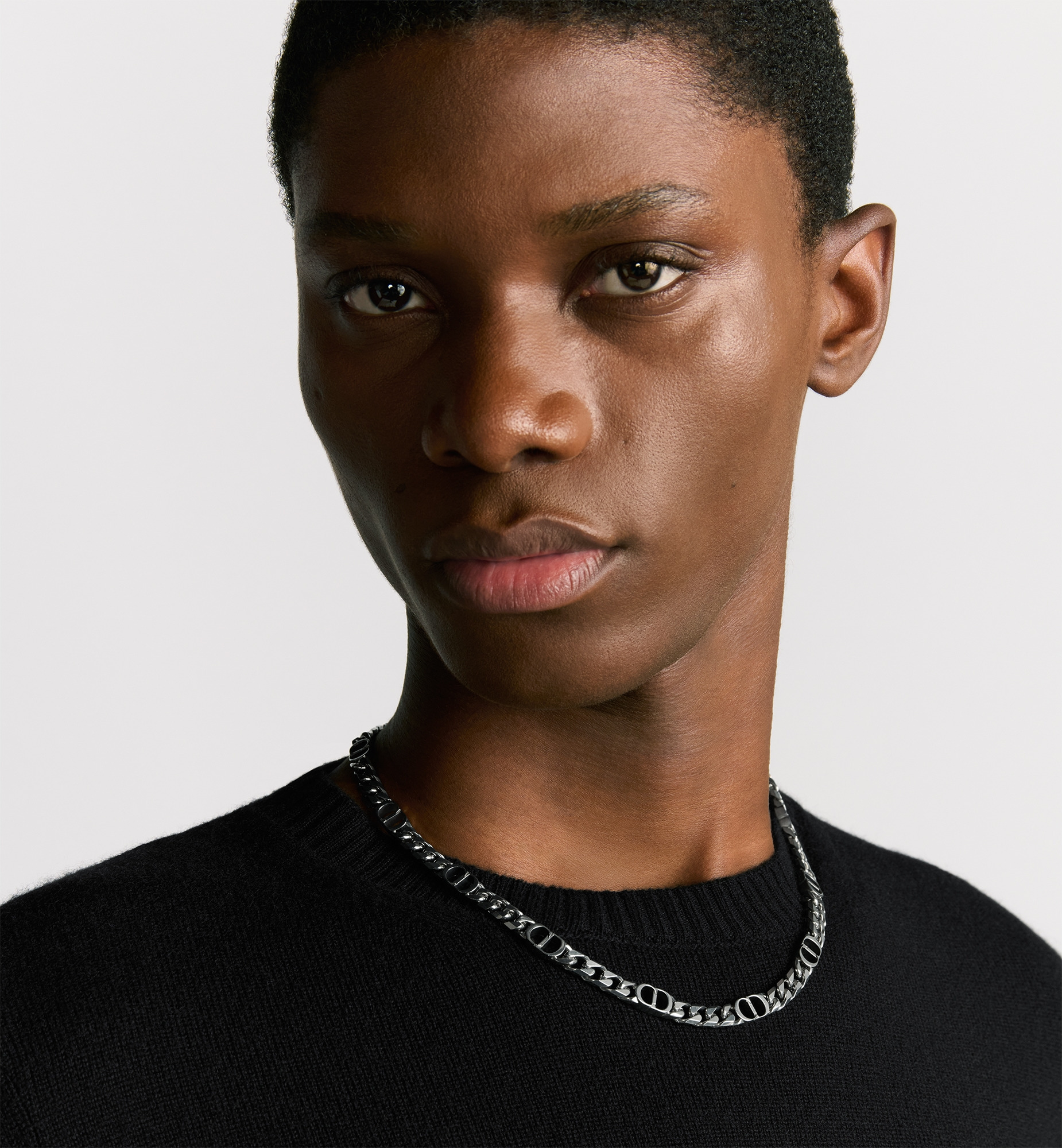 CD Icon Thin Chain Link Necklace - 2