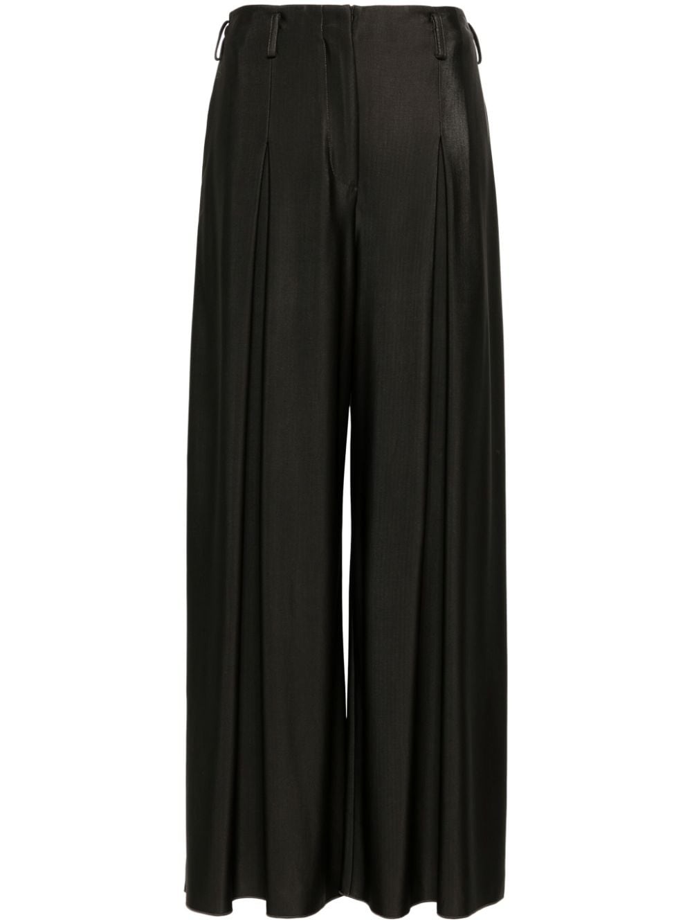 pleated wide trousers - 1