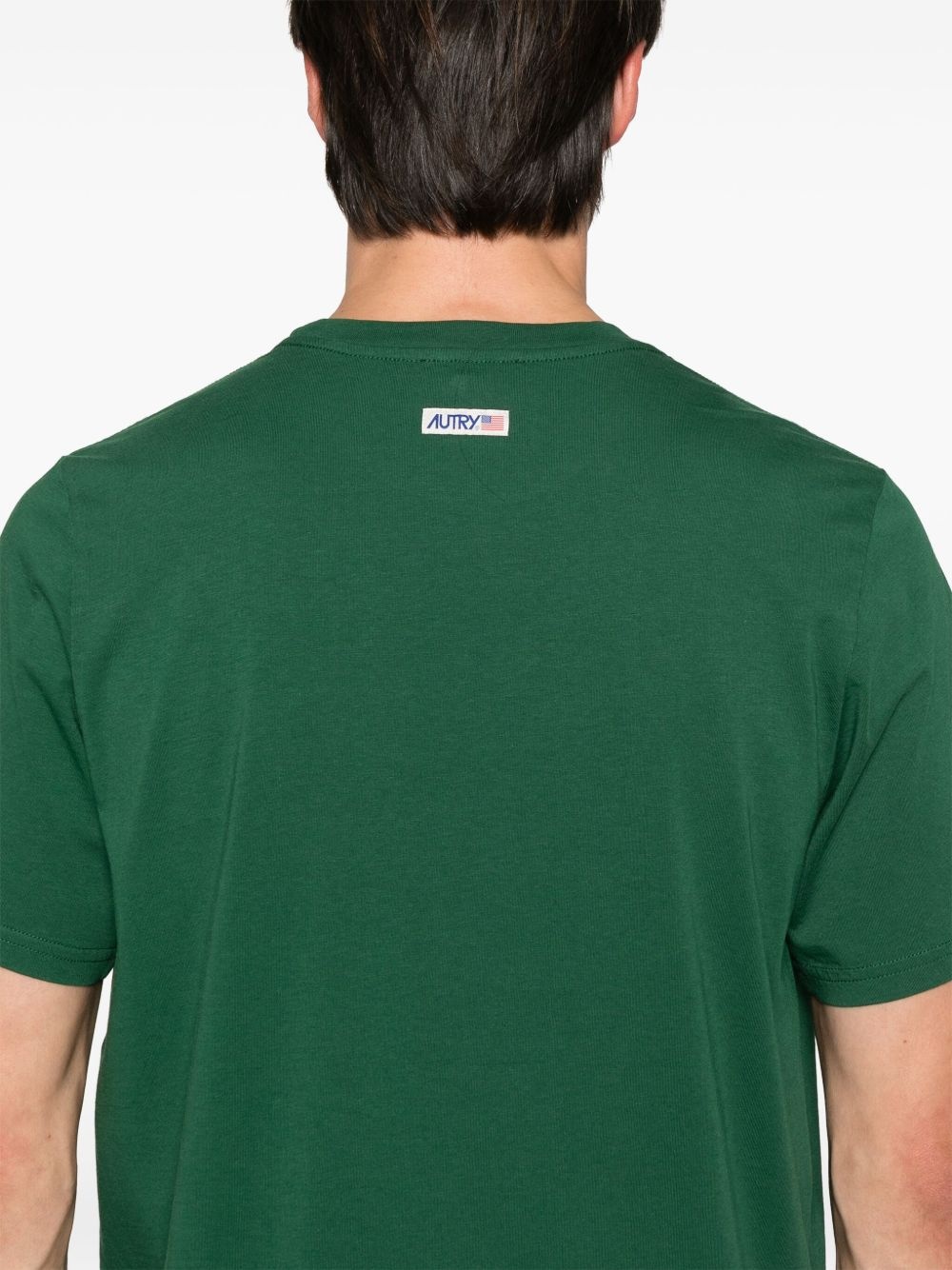 logo-patch cotton T-shirt - 5
