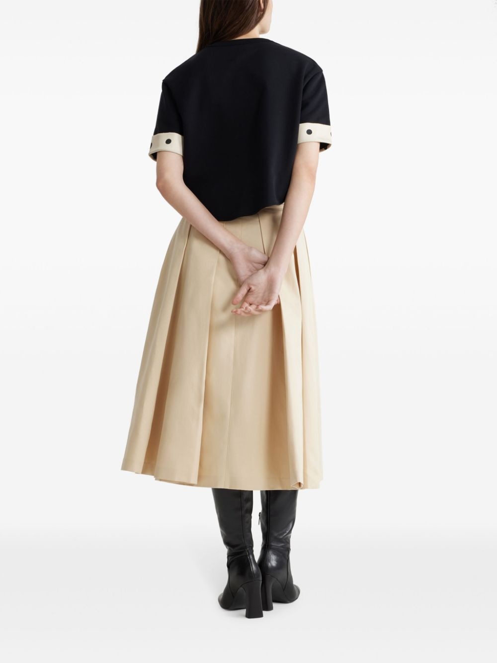 pleated midi skirt - 3
