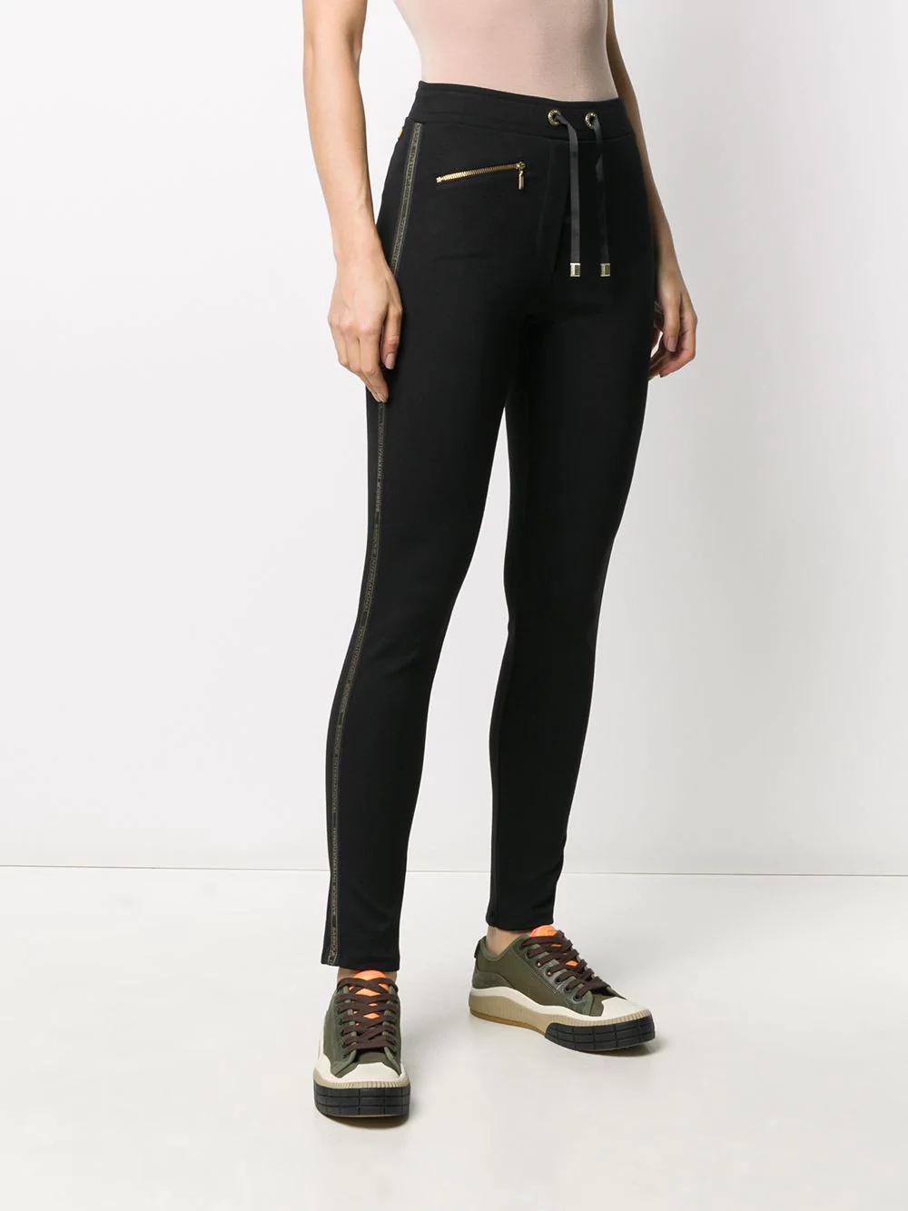 logo-tape track trousers  - 3