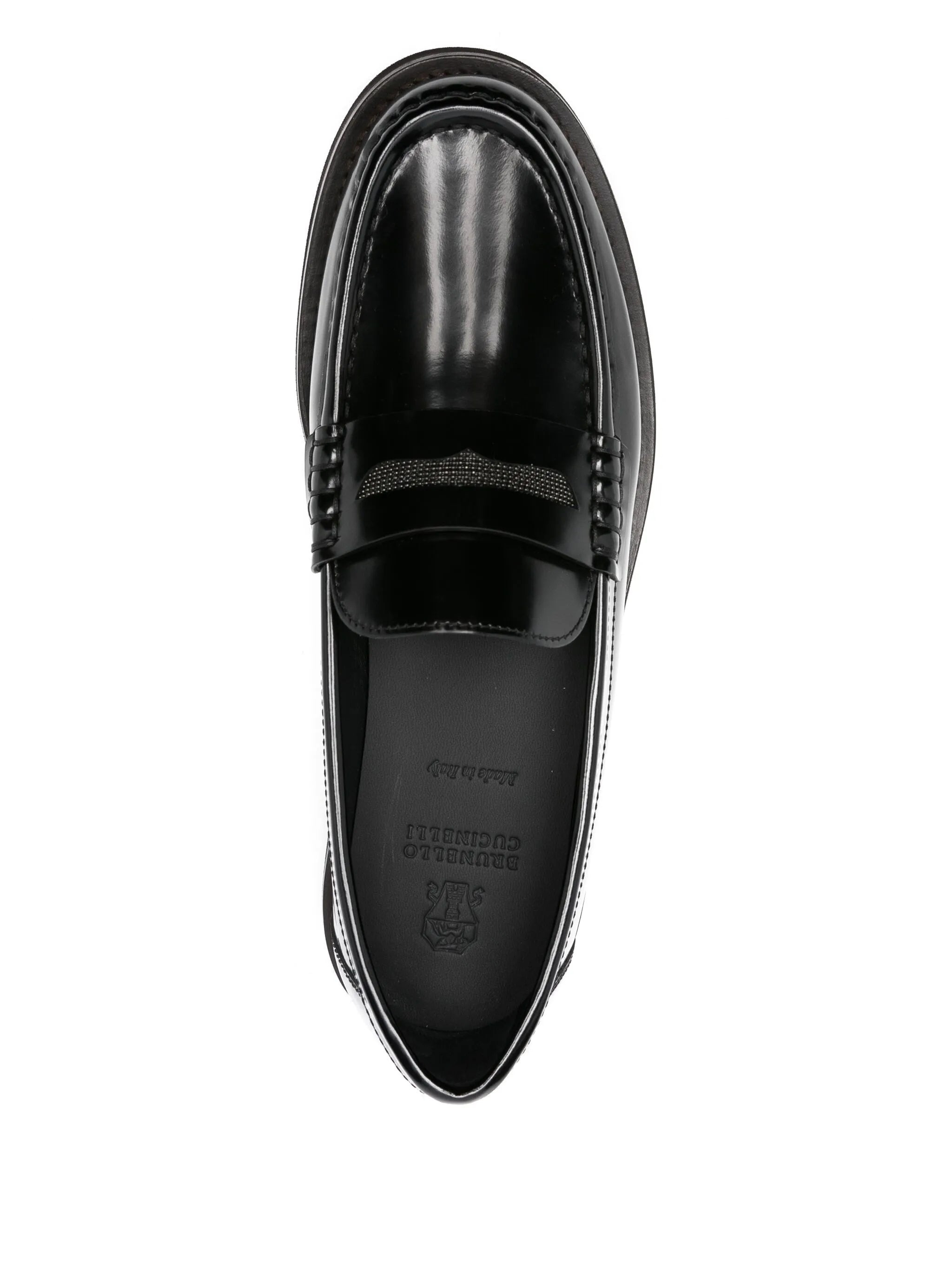 Brunello Cucinelli Monili Chain-detailed Loafers - 4