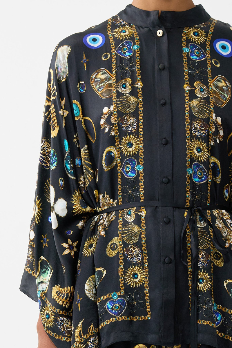 BUTTON THROUGH SCARF BLOUSE 5