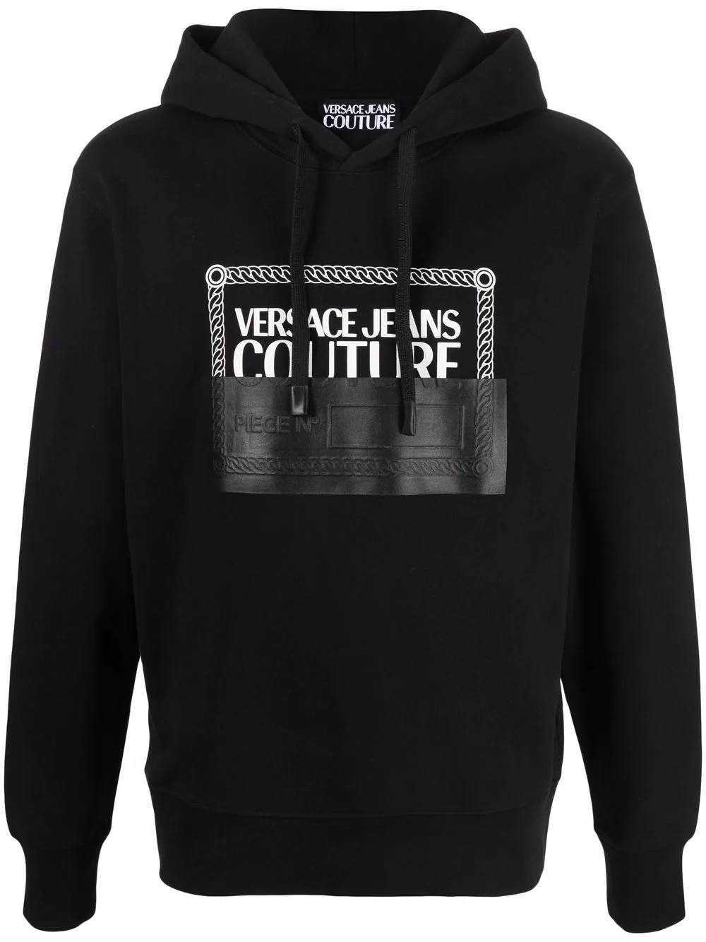 logo-print cotton hoodie - 1