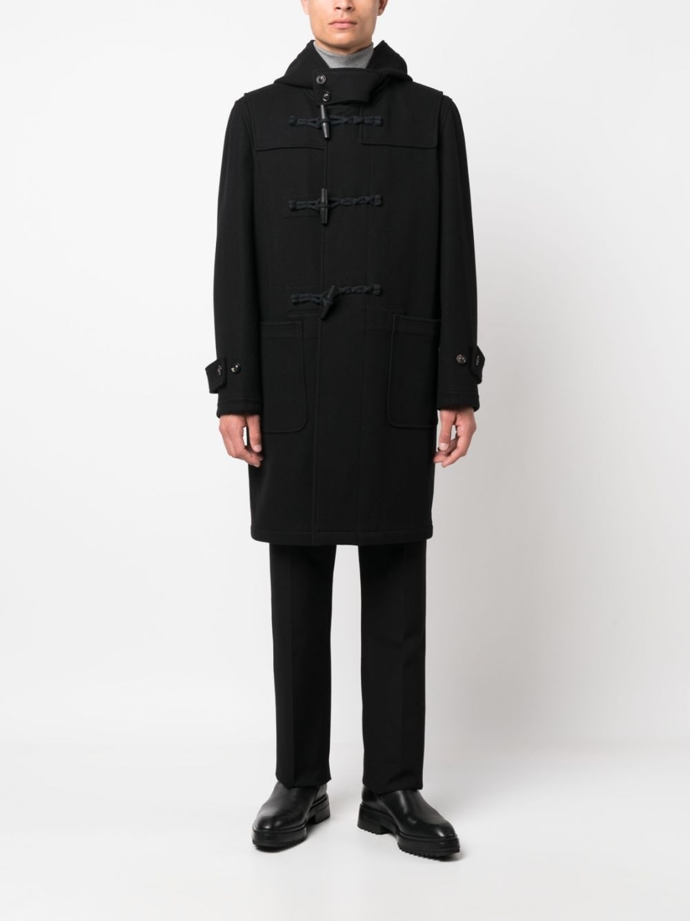 hooded duffle coat - 2