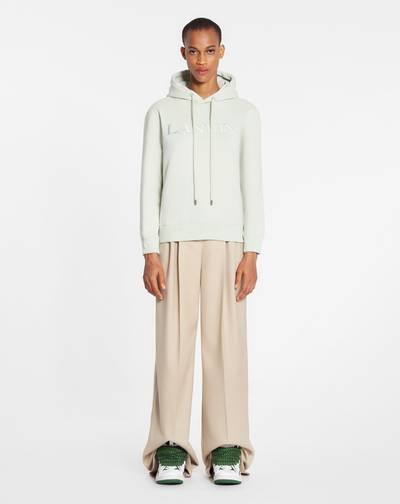 Lanvin CLASSIC FIT LANVIN EMBROIDERED HOODY IN COTTON FLEECE outlook