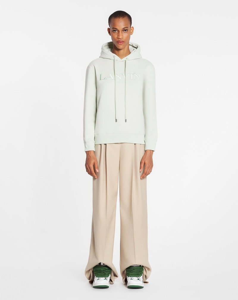 Lanvin CLASSIC FIT LANVIN EMBROIDERED HOODY IN COTTON FLEECE outlook