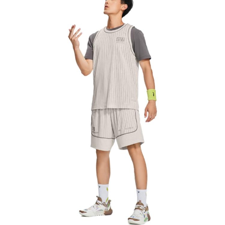 Li-Ning Casual Sport Lined Shorts 'Beige' AAPS235-1 - 3