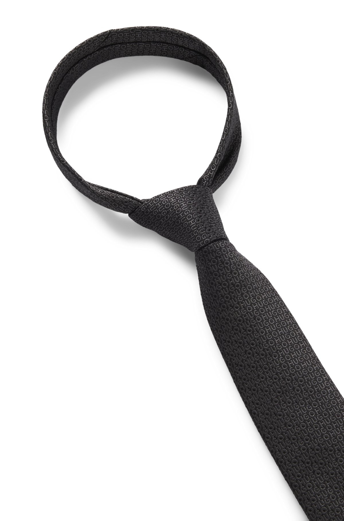 LOGO-JACQUARD TIE IN SILK - 6