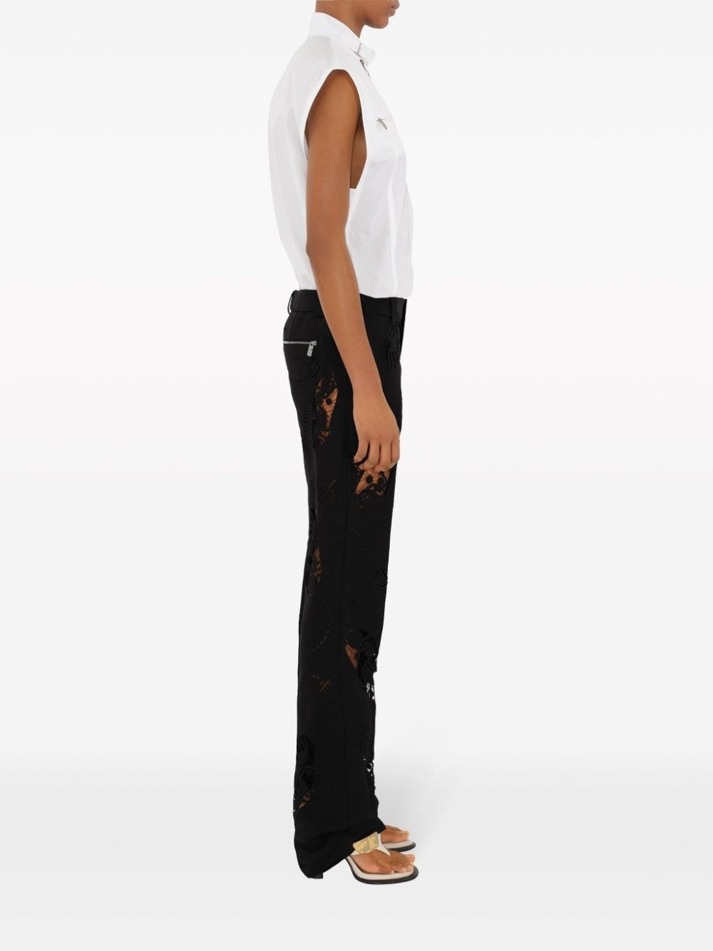 half-zip cotton tank top - 3