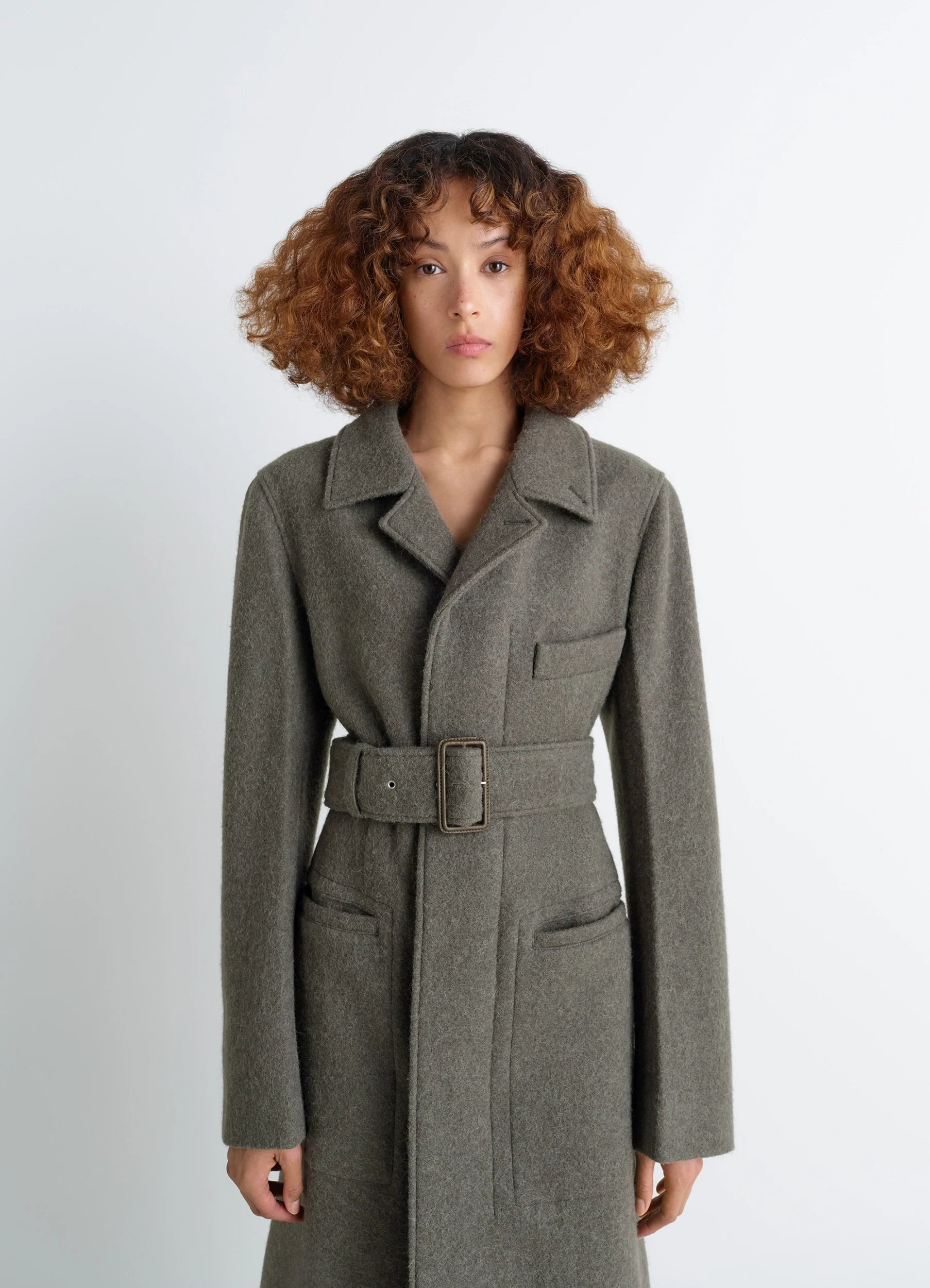 BELTED TAILORED COAT - 4