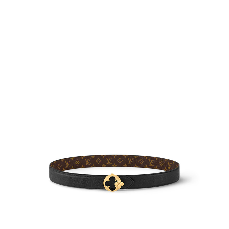 LV Flowergram Round 30mm Reversible Belt 1