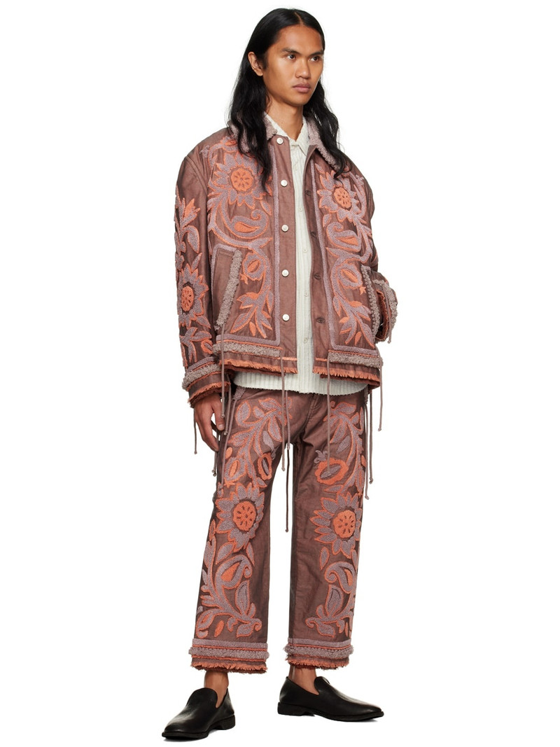 Craig Green floral-embroidered 바지 outlook