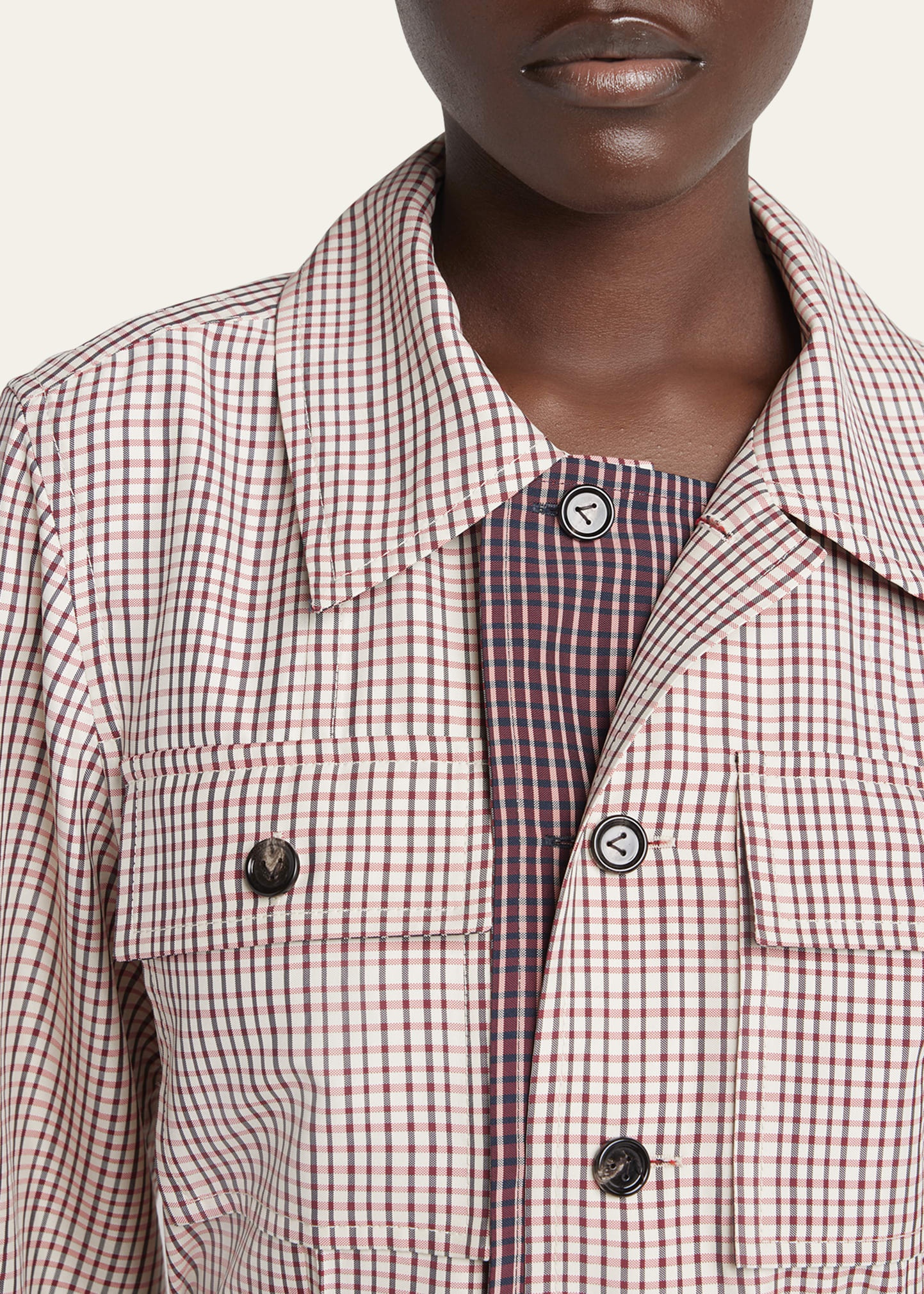 Check Long-Sleeve Button-Down Shirt - 5