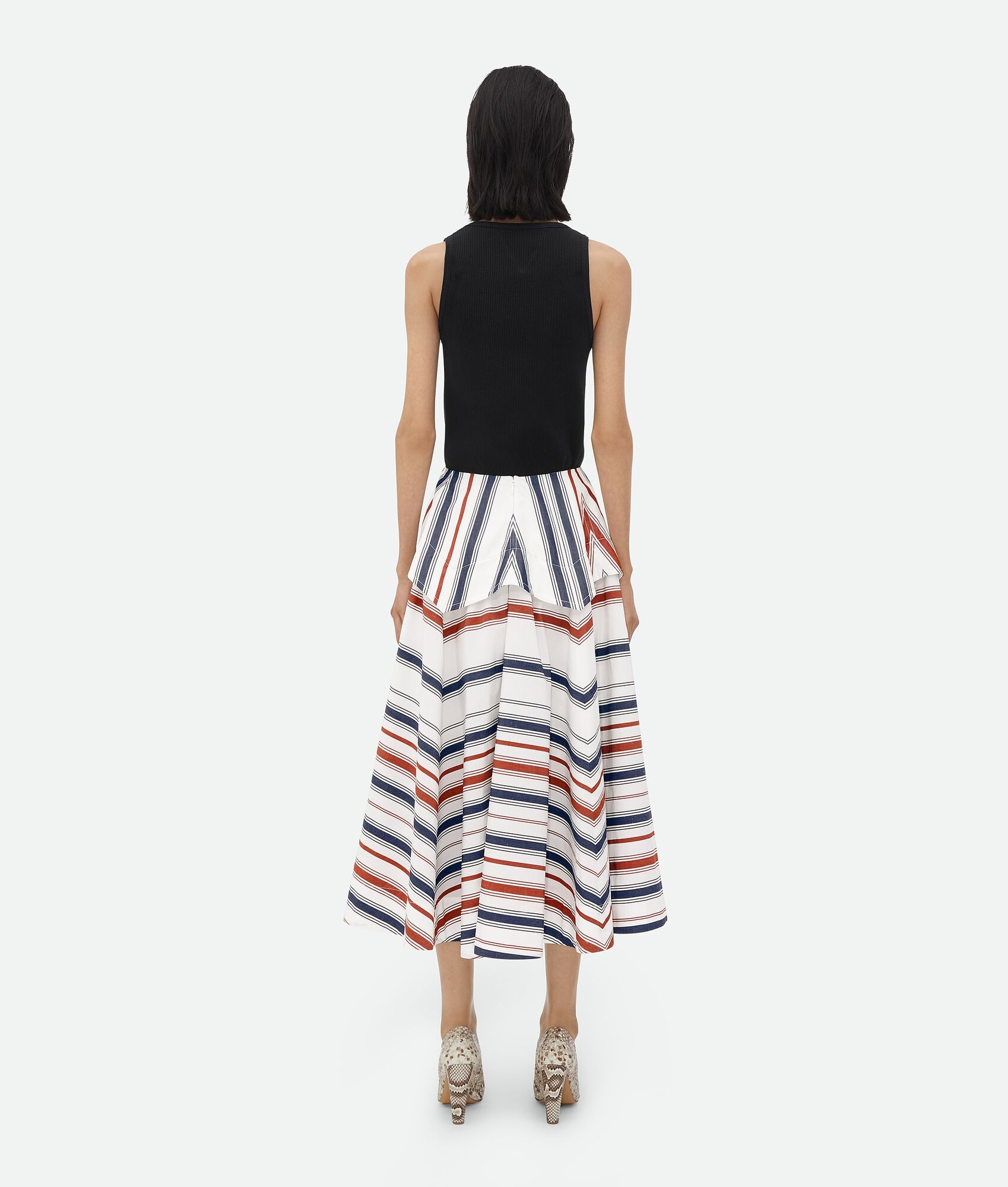 Striped Cotton Skirt - 3