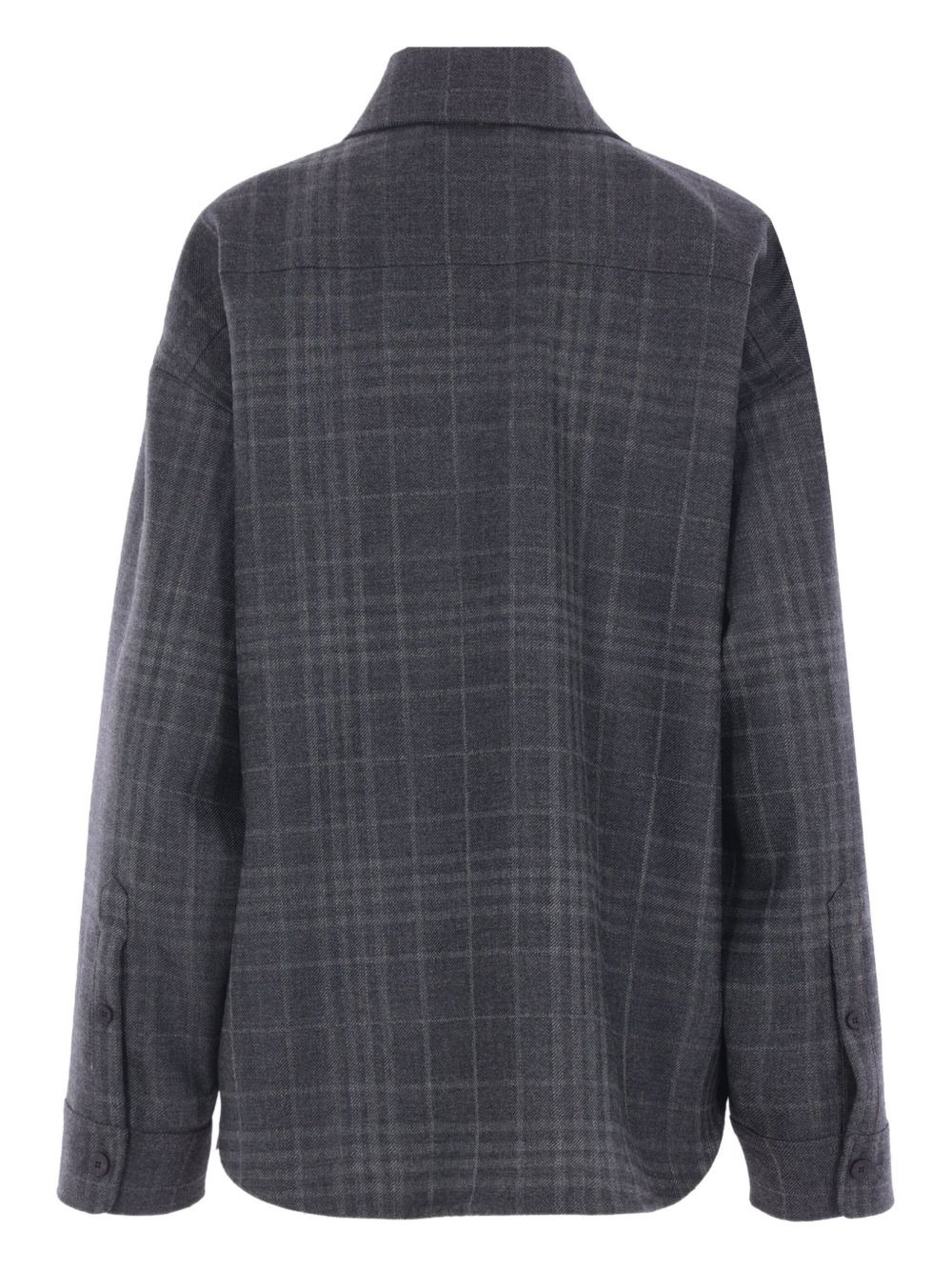 checked wool shirt - 2