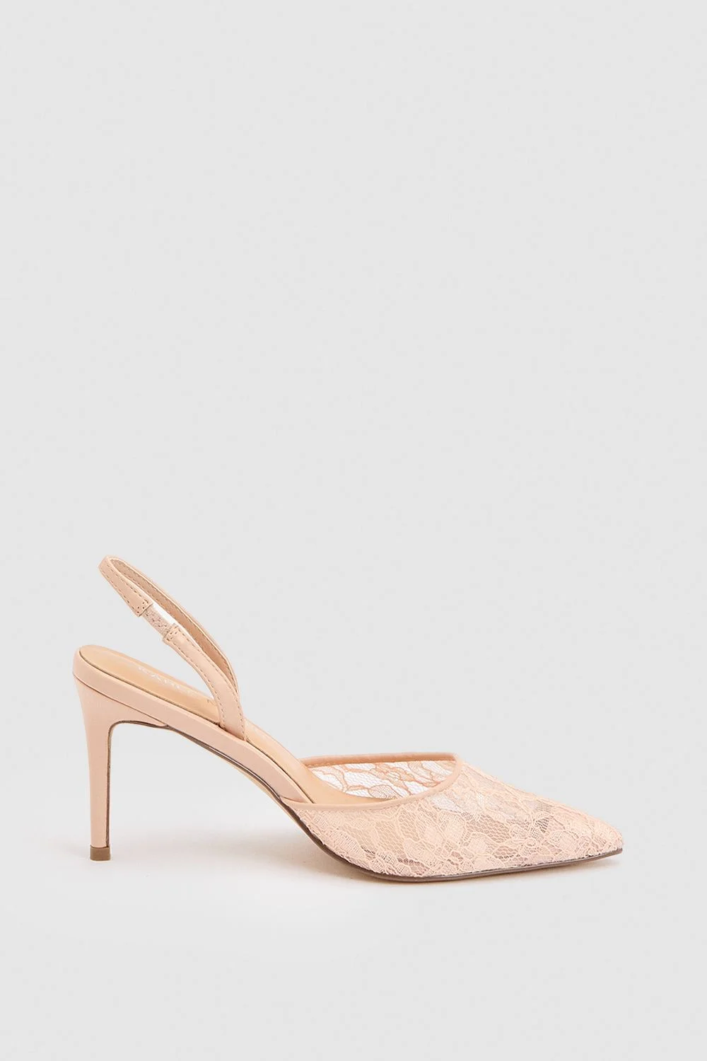 Lace Court Heeled Shoe - 1