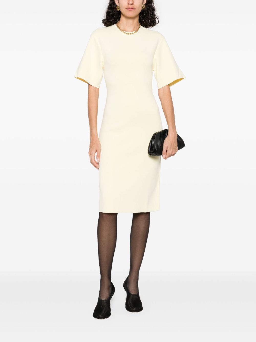 fine-knit midi dress - 2
