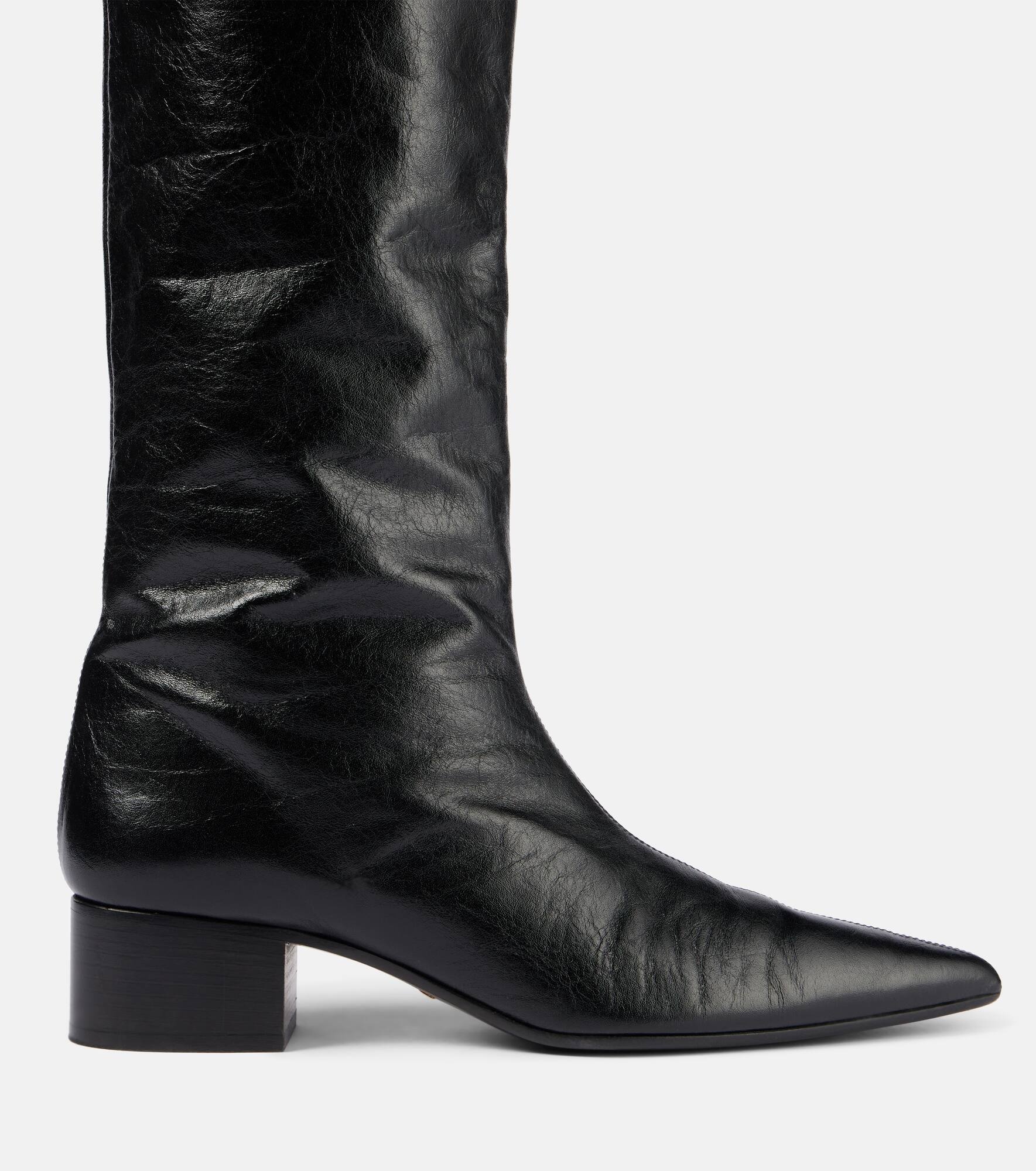 Andee leather over-the-knee boots - 5