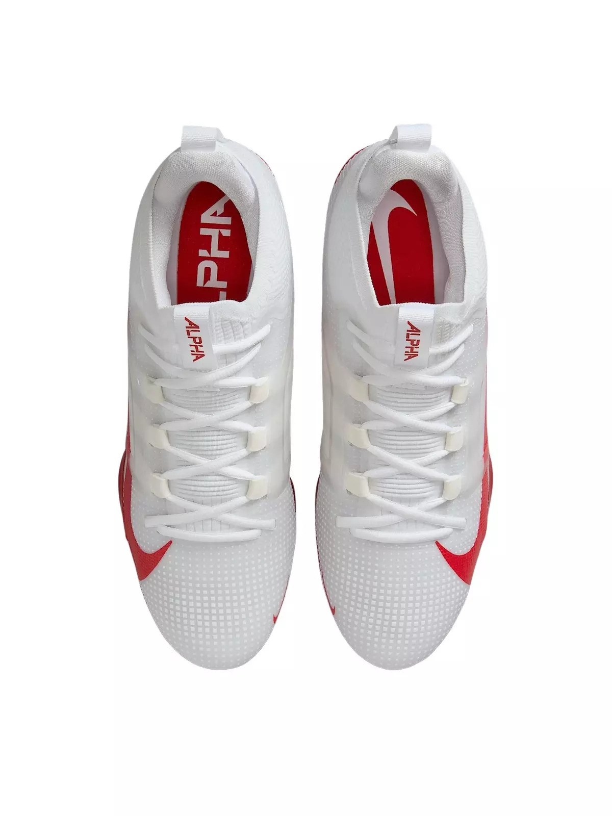 Alpha Menace 4 Elite "White/University Red/Photon Dust/University Red" Men's Football Cleat - 4