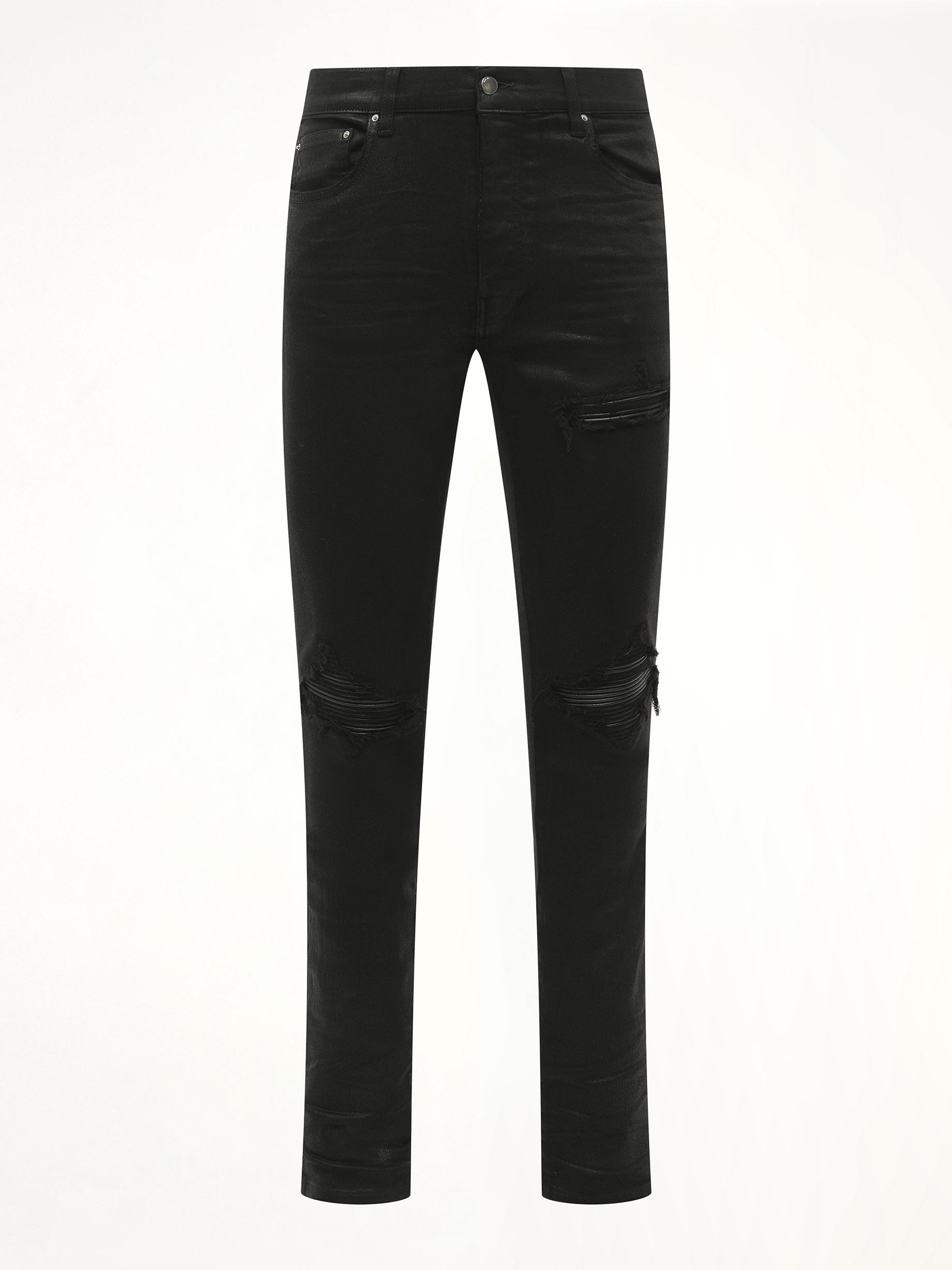 Waxed MX1 Jeans in Black Wax - 2