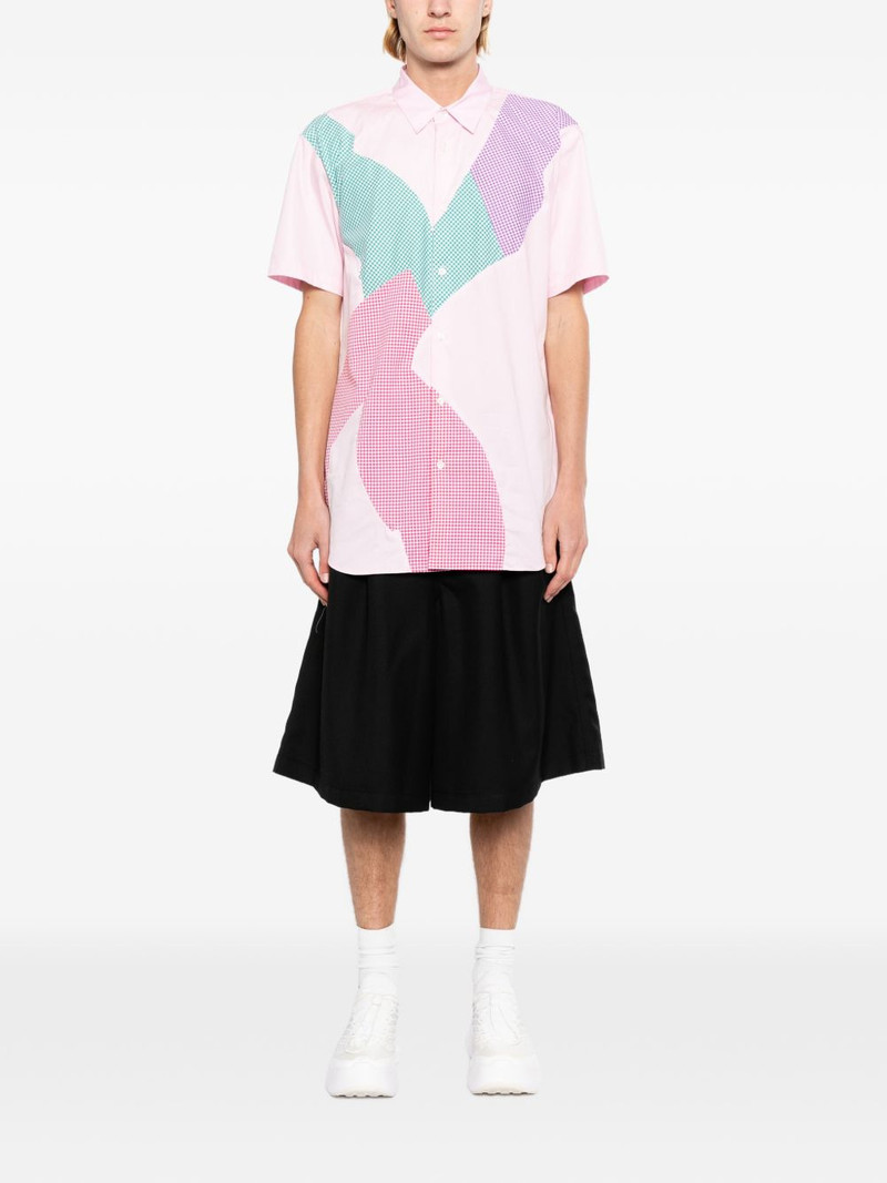 Comme des Garçons SHIRT patchwork short-sleeve shirt outlook