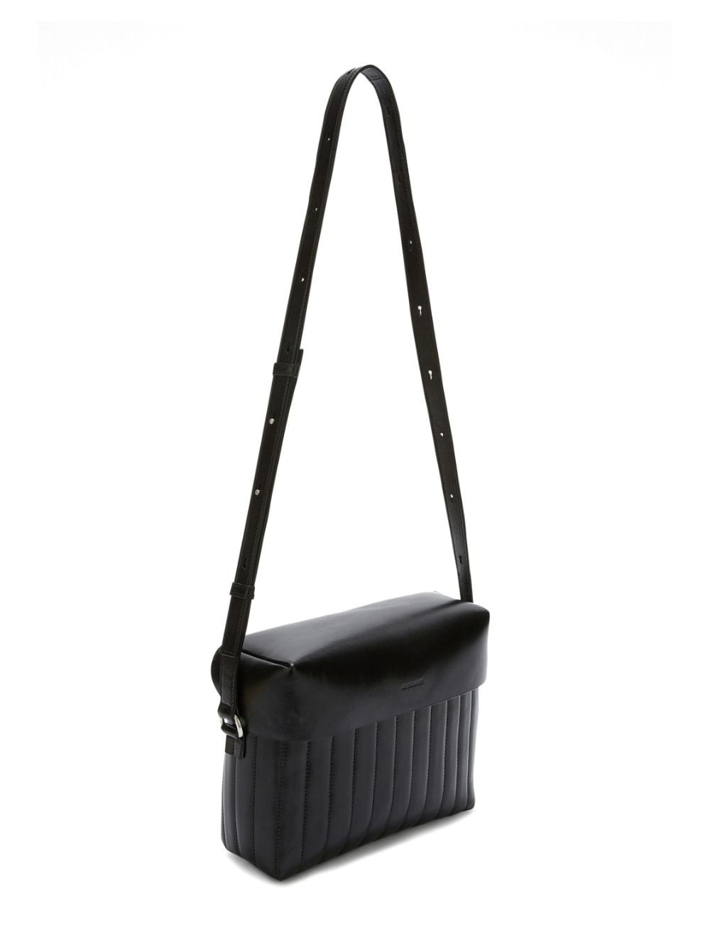 panelled leather shoulder bag - 3