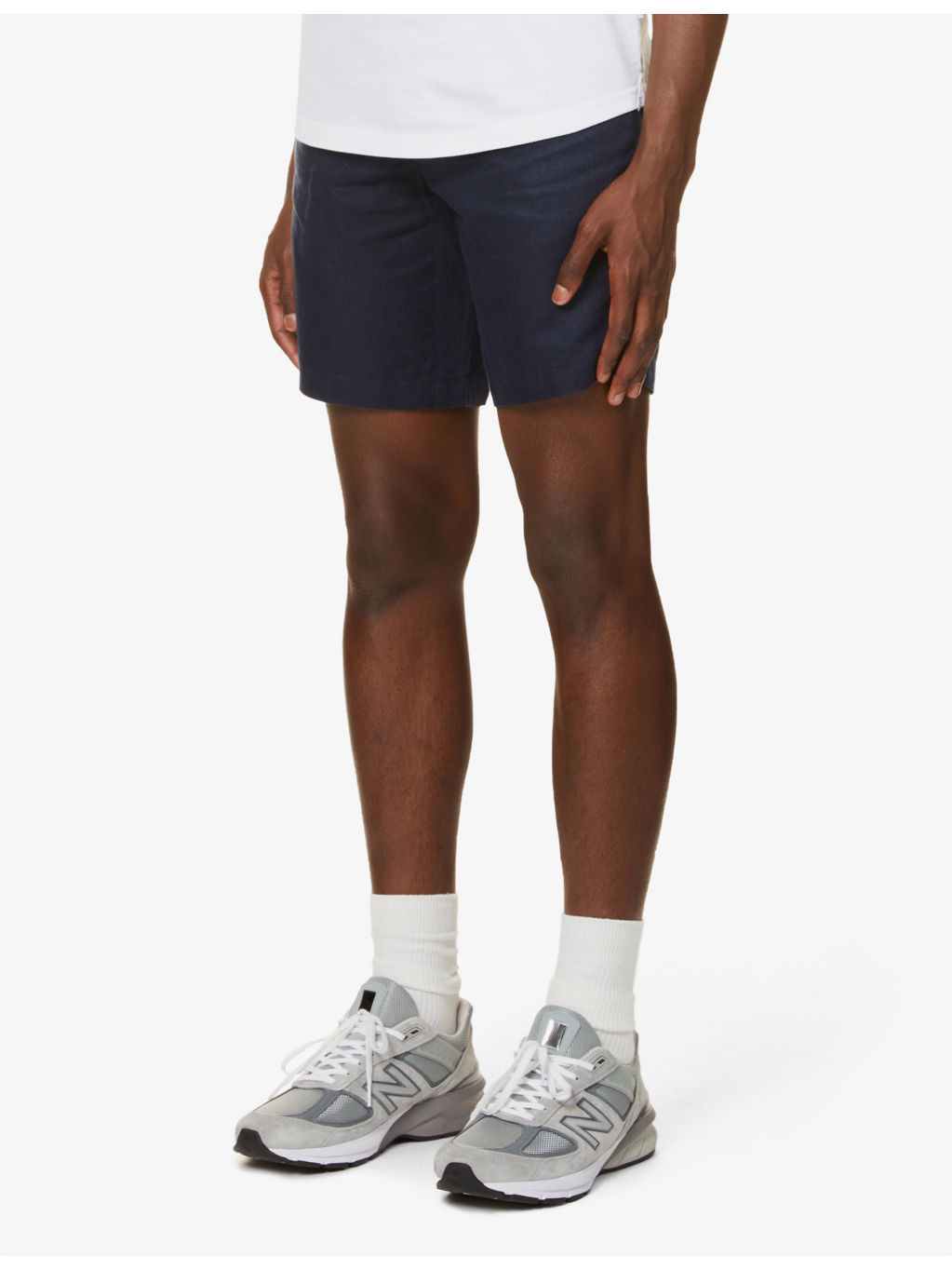 Norwich slim-fit linen shorts - 3