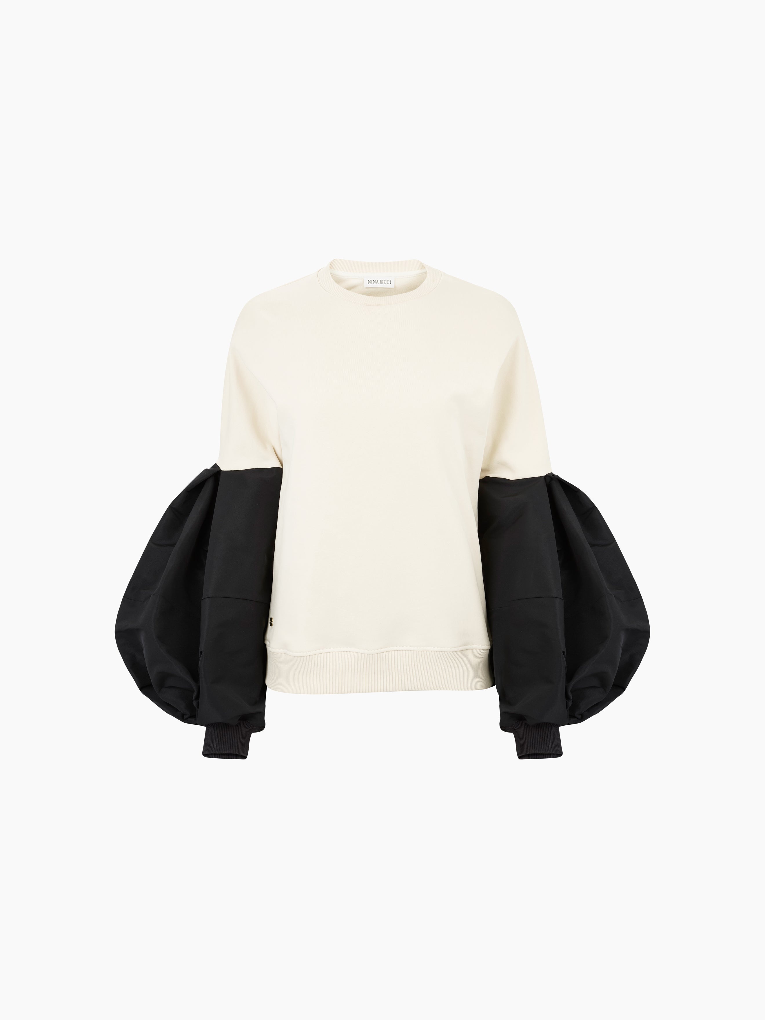 KNITTED SWEATER WITH COCOON SLEEVES - 5