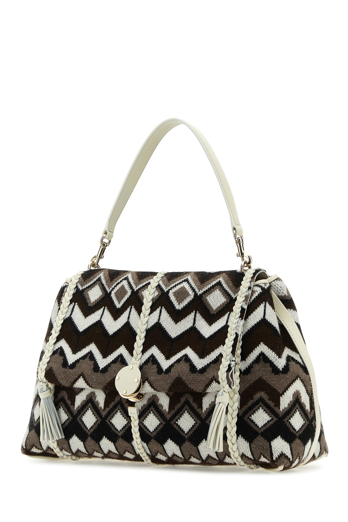Embroidered wool large Penelope shoulder bag - 2