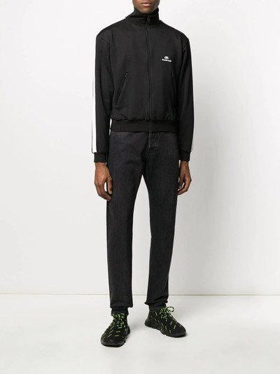 BALENCIAGA zip-up logo Jacket outlook