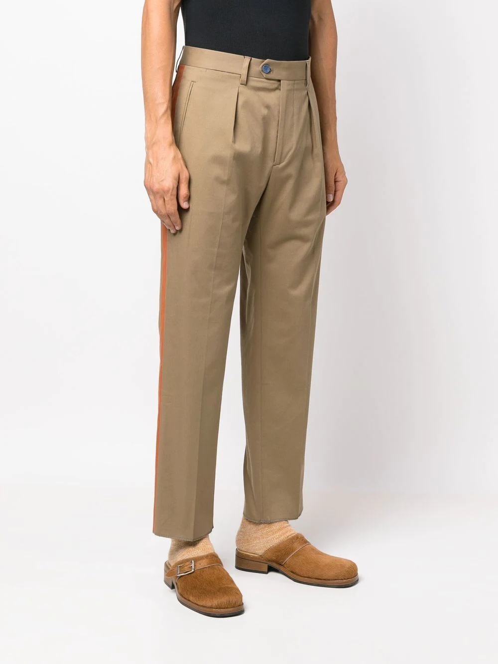 side-stripe detail trousers - 3